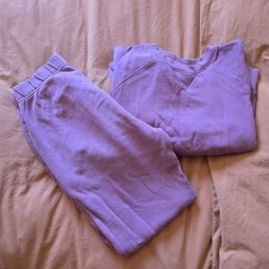Pact Women's Purple Crew Neck Sweater